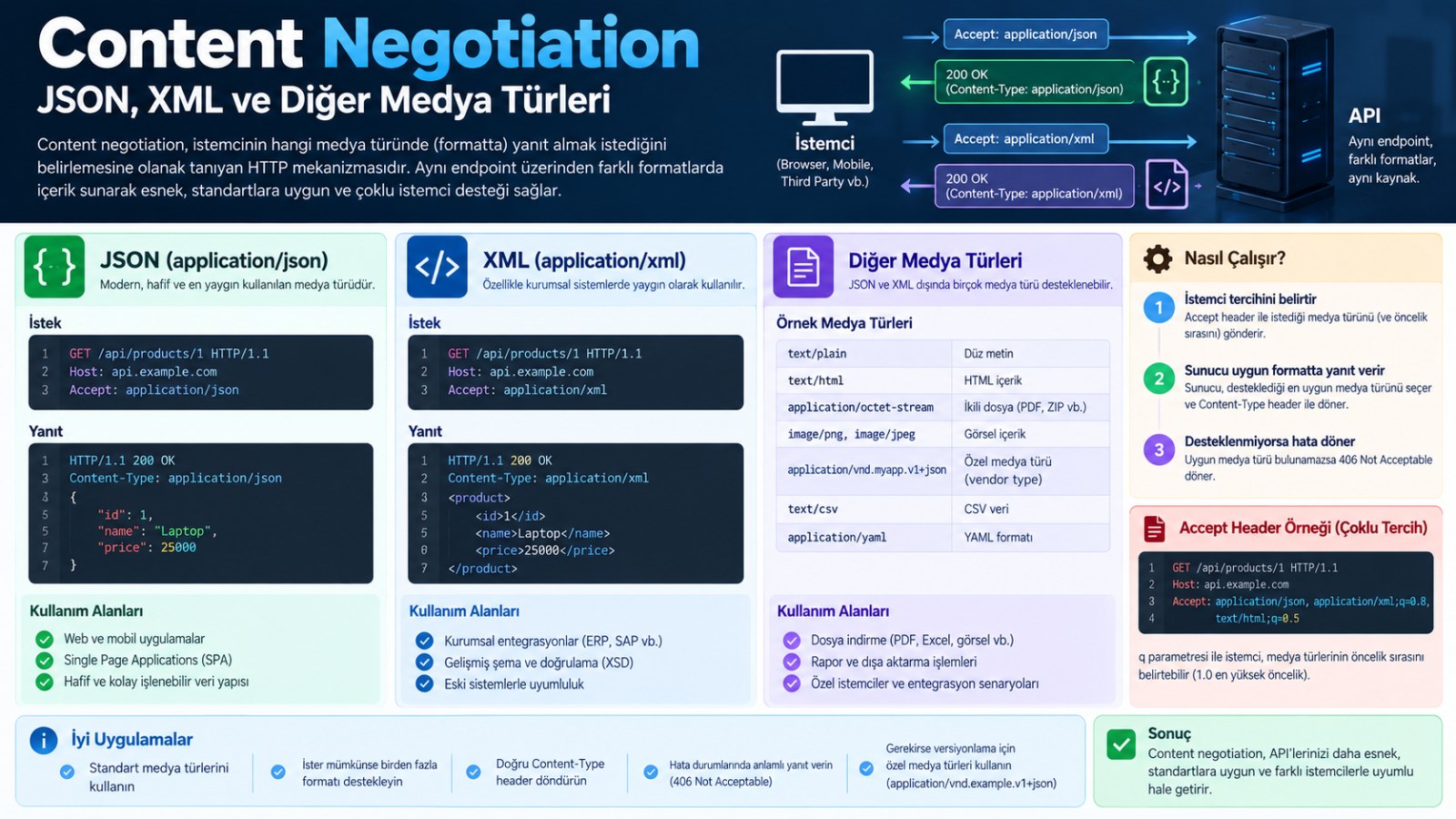 Content Negotiation: Medya Türleri