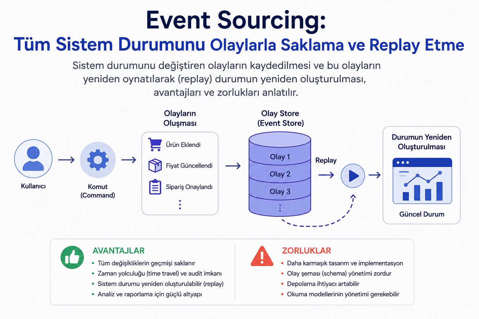 Event Sourcing: Olaylarla Durum Yönetimi