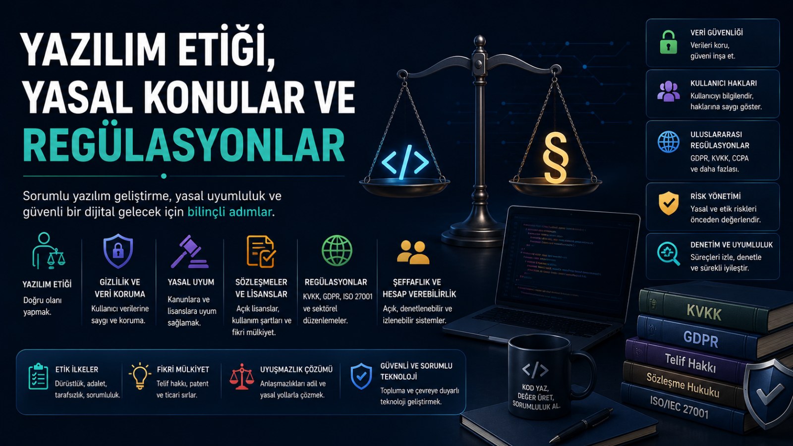 Yazılım Etiği, Yasal Konular ve Regülasyonlar